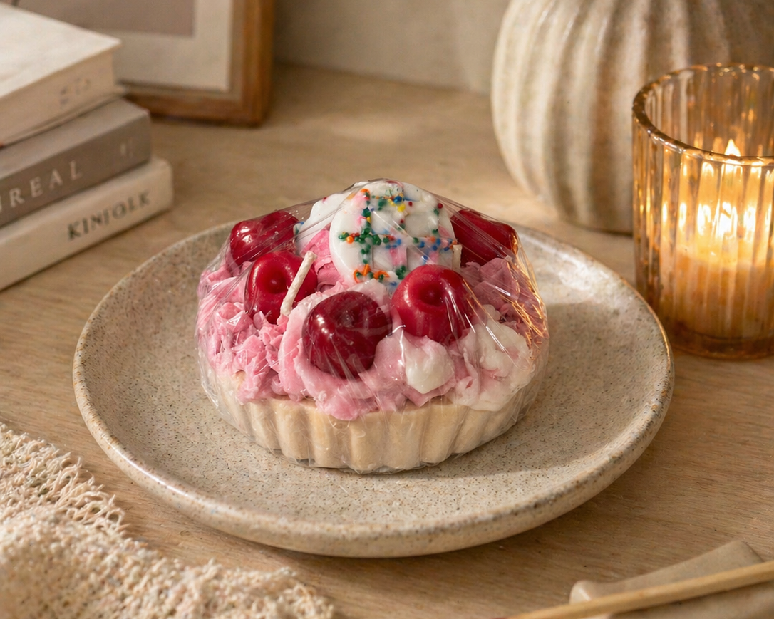 Tarta de Gofres de Cereza